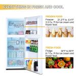 Frestec 12.1 CU' Refrigerator with Freezer, Apartment Size Refrigerator Top Freezer, 2 Door Fridge with Adjustable Thermostat Control, Freestanding, Door Swing, White (FR 1202 WH)