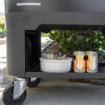 Permasteel 120-Qt Rolling Ice Chest, Portable Patio Party Bar Drink Cooler Cart with Wheels, Drink Dividers - Perfect for Outdoor or Indoor Entertaining, and Parties, Black