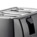 Brentwood TS-285 Toaster Cool Touch,4-Slice,Black