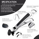 SOLEADER Plate Gripper Compatible With Pizza Pan,Non-Slip Pan Gripper,Hot Plate Bowl Retriever with Food Out from Pots,For Egg Custard For Jidangeng,For Microwave Toaster Oven Steamer,Pack of 2