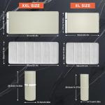 FYY Warming Mat for Food with Heat Resistant Pad, Prevent Countertop Cracks, Keep Meal Warm, Rapid and Full Surface Heating, 6 Temp Settings 6H Timer, Upgraded Rollable Portable Food Warmer Mat Khaki