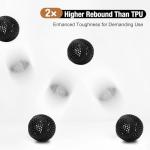 YXPOLYER Flexible PLA Filament Flex PLA Pro 1.75mm 1kg Soft PLA 92A 3D Printer Filament for Bouncy Airless Basketball and Food Safe Food-Grade Stretchy Dog Toy, Raven Black