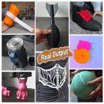 YXPOLYER Flexible PLA Filament Flex PLA Pro 1.75mm 1kg Soft PLA 92A 3D Printer Filament for Bouncy Airless Basketball and Food Safe Food-Grade Stretchy Dog Toy, Raven Black