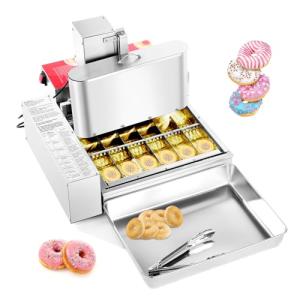 VEVOR Commercial Automatic Donuts Machine, 6 Rows Donuts Making Equipment, 360 pcs/hour Electric High Power Doughnut Maker, Stainless Steel Frying Auto Fryer, with Intelligent Control