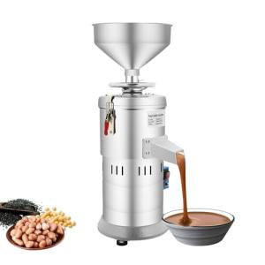 GSHIOIO Peanut Butter Maker Machine, 1100W Electric Stainless Steel Sesame Sauce Nut Butter Maker Home/Commercial Low Noise Grain Grinder for Groundnut, Almond, Cashew Nut and Sesame