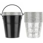 15-Pack Liners & Replacement Traeger HDW152 Drip Grease Bucket for Traeger 20/22/34, Pit Boss, etc Pellets Smoke (Black 15)