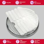 GUCUJI Round Silicone Dehydrator Sheets for Elite Gourmet, Non-Stick BPA Free, Pack of 5 (Premium Reusable Food Dehydrator Mesh Mats)