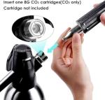 ALIMOTA Soda Siphon – Premium Portable Soda Maker, Versatile Sparkling Water Maker, Effortless Soda Maker, Compatible with Soda Streaming Maker CO2 Tanks, for Fresh Homemade Soda Water(Black)