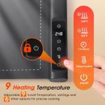 Warming Mat For Food Extra Large- 36"x16" Electric Warming Trays for Buffets Party, Food Warmers For Thanksgiving, Christmas House Warming Gift, Portable Heating Mat with 9 Temp Settings & 6H Timer