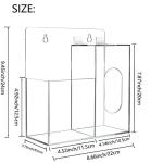 Acrylic Mask and Sanitizer Dispenser Holder Stand