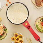 Xlsdlvcnxz Crepe Maker Electric, 7IN Portable Instant Crepe Pan Nonstick Automatic Temperature for Crepes, Pancakes, Tortillas