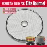 GUCUJI Round Silicone Dehydrator Sheets for Elite Gourmet, Non-Stick BPA Free, Pack of 5 (Premium Reusable Food Dehydrator Mesh Mats)