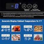 DEMULLER White Chest Freezer Small Deep Freezers with Two Baskets Mini Size & Spacious Capacity, Precise Electronic Panel & Accurate to 1℉
