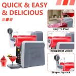 Countertop Slushie Machine for Home, No Ice Needed Slushy Maker, Stainless Steel Frozen Drink Machines with LED Display, Ice Cream Slushy Machine for Supermarket Bar Home Party Use