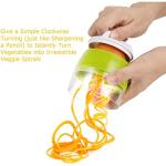 Multi-Function Handheld Spiralizer Vegetable Slicer Adjustable Grater Cutter - axGear
