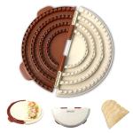 Jorivel 4-in-1 Tortilla Sealer w/Stainless Steel Edge for 4/6/8/10 Inch Flour Tortillas, Tacos, Quesadillas, Burritos | Tortilla Press w/Non-Stick Surface, BPA-Free & Dishwasher Safe, Fuss-Free