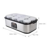 YDuupxe Electric Dairy Fermentation Appliance, Home Yogurt Production Device with 8 Cup Capacity Automatic Temperature Control 0 to 48 Hour Timer for Breakfast Preparation (US Plug 110V)