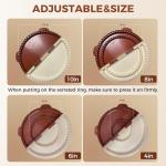 Jorivel 4-in-1 Tortilla Sealer w/Stainless Steel Edge for 4/6/8/10 Inch Flour Tortillas, Tacos, Quesadillas, Burritos | Tortilla Press w/Non-Stick Surface, BPA-Free & Dishwasher Safe, Fuss-Free