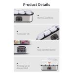 YDuupxe Electric Dairy Fermentation Appliance, Home Yogurt Production Device with 8 Cup Capacity Automatic Temperature Control 0 to 48 Hour Timer for Breakfast Preparation (US Plug 110V)