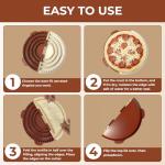 Jorivel 4-in-1 Tortilla Sealer w/Stainless Steel Edge for 4/6/8/10 Inch Flour Tortillas, Tacos, Quesadillas, Burritos | Tortilla Press w/Non-Stick Surface, BPA-Free & Dishwasher Safe, Fuss-Free