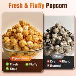 Popcorn Maker Machine - 99% High Popping Rated Air Popper Popcorn Maker, 2 Minutes Fast Making Electric Popcorn Machine with On/Off Switch, Oil-Free ETL Certified Popcorn Popper for Home, Party, Movie