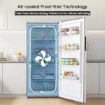 Upstreman 14.0 Cu.Ft. Upright Freezer, Convertible Freezer Fridge with Smart Electronic Control, Frost Free, Energy Star, Quiet Operation, Stand Up Freezer for Homes, Office, Garage-UF14