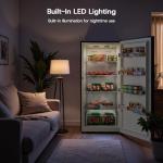 Upstreman 14.0 Cu.Ft. Upright Freezer, Convertible Freezer Fridge with Smart Electronic Control, Frost Free, Energy Star, Quiet Operation, Stand Up Freezer for Homes, Office, Garage-UF14