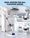 Cordless Electric Spin Scrubber with 7 Brush Heads