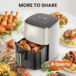Sweetcrispy 6QT Square Air Fryer with Window