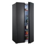 Iceblue 20.7 Cu.Ft. Side-by-Side Refrigerator - Black
