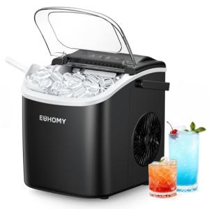 Portable Ice Maker Machine with Handle, 26.5lbs Daily