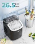 Portable Ice Maker Machine with Handle, 26.5lbs Daily