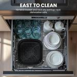 Sweetcrispy 6QT Square Air Fryer with Window