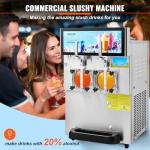 VEVOR 2-Tank Commercial Slushy Machine for Drinks