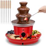 Mini 16oz 3-Tier Chocolate Fondue Fountain Set