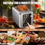 WUNLY Touchscreen 2-Slice Dual Control Toaster