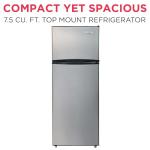 Frigidaire Retro 2-Door Apartment Refrigerator, 7.5 cu ft