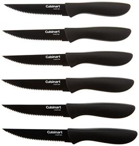 Cuisinart 6-Piece Black Ceramic Steak Knife Set