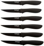 Cuisinart 6-Piece Black Ceramic Steak Knife Set