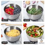 Stainless Steel Salad Spinner with Non-Slip Base