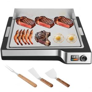 Besococina 14" Electric Griddle with Nonstick Plates