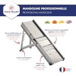 BRON COUCKE Stainless Steel Mandoline Slicer with Safety Carriage