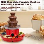 Mini 16oz 3-Tier Chocolate Fondue Fountain Set