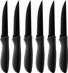 Cuisinart 6-Piece Black Ceramic Steak Knife Set