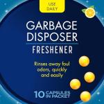 Glisten Lemon Garbage Disposer Freshener - 10 Capsules