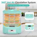 Prenafla 6-Tray Food Dehydrator with Timer and Temperature