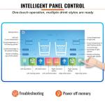 VEVOR 2-Tank Commercial Slushy Machine for Drinks