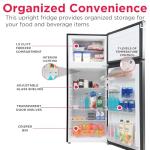 Frigidaire Retro 2-Door Apartment Refrigerator, 7.5 cu ft