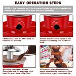 Mini 16oz 3-Tier Chocolate Fondue Fountain Set