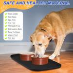 Silicone Pet Feeding Mat with Raised Edges